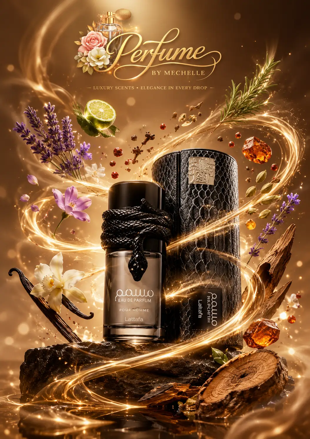 Musamam Black Intense Lattafa Perfumes for women and men